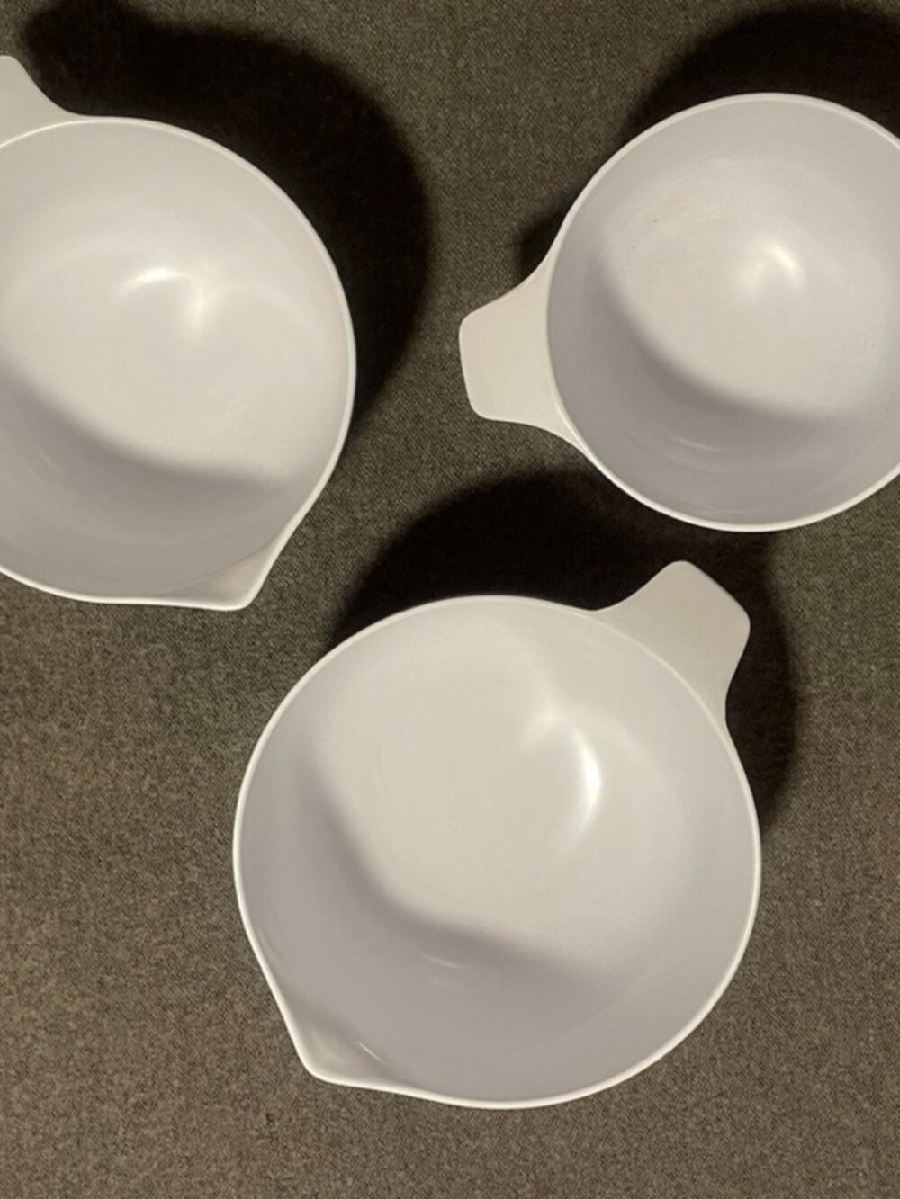 Vintage Copco Melamine Nesting Bowl Set of 3 - White - Pristine/Unused